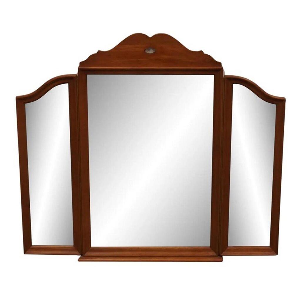Kincaid Furniture Sturbridge Solid Oak Americana 52" Tri-View‎ Dresser Mirror